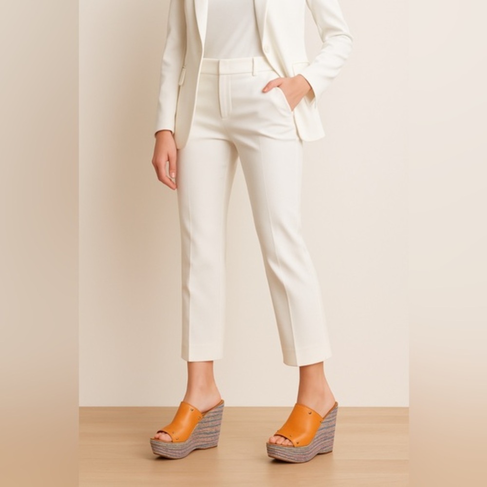 Børn platforms, orange & tan leather w/ silver studs, multicolour  heels 🧶🧵